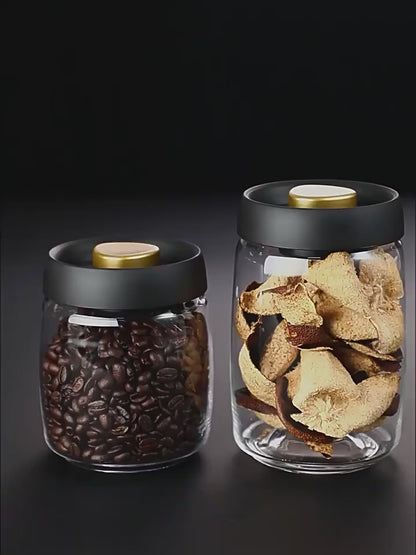 bocaux en verre transparent hermetiques  sous vide video