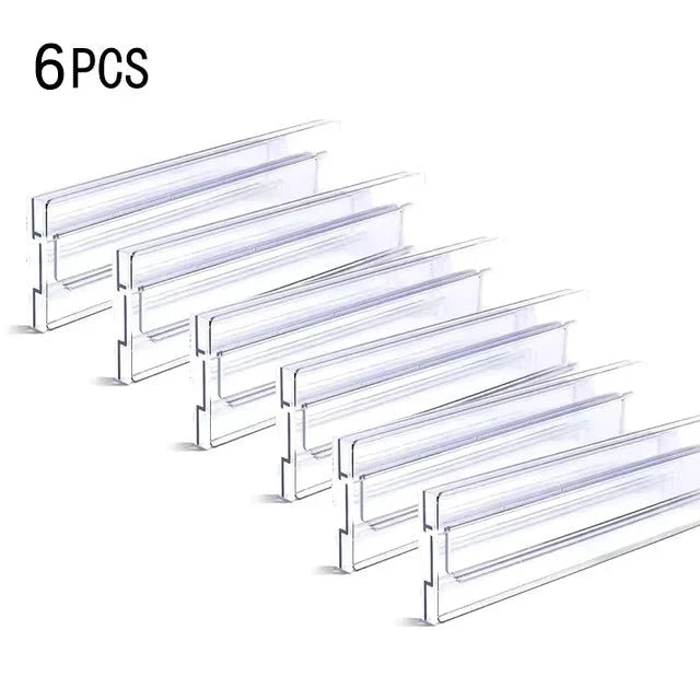 tseparateurdetiroirtransparentlotsixpiecesclairesajustables6pieces