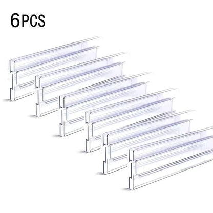 tseparateurdetiroirtransparentlotsixpiecesclairesajustables6pieces