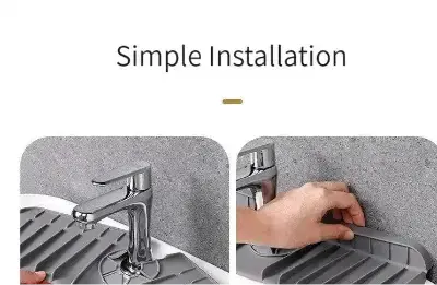 tapis evier silicone installation facile egouttage rapide